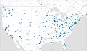 US Datacenter Map